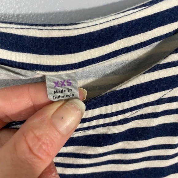 Athleta Blue and White Striped Dress Size XXS - Picture 4 of 5